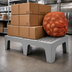 Thumbnail image #4 for Cambro S-Series Speckled Gray Polypropylene Slotted-Top Dunnage Rack, 48