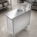 Thumbnail image #3 for La Rosa 12-Inch Enclosed Base Utility Stand Bus Cart with Water Filler Unit and Drainer