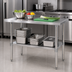 Thumbnail image #3 for Quantum 304 Stainless Steel Work Table with Adjustable Undershelf, 48