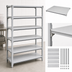 Thumbnail image #3 for Cambro Camshelving Elements XTRA Universal Solid Shelf Kit, 18-Inch x 48-Inch, 5-Shelf, Speckled Gray