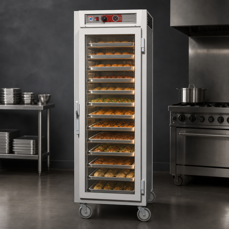 Product image #3 for Metro C5 6 Series Insulated Mobile Full Height Heated Holding Cabinet with Double-Pane Tempered Glass Doors and Lip-Load Slides