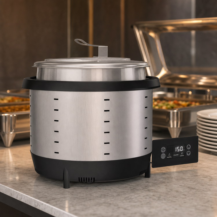 Product image #4 for Vollrath Mirage 11 Quart Drop-In Dry Operation Induction Buffet Warmer with Hinged Cover