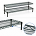 Thumbnail image #3 for QuadTruss 2-Tier Front Case Merchandise Cantilevered Wire Shelving Unit, 60W x 14D x 14H
