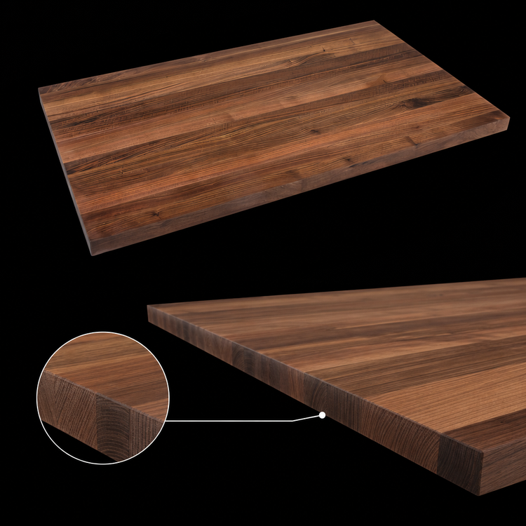 Product image #3 for John Boos Boos Block 108-Inch x 27-Inch x 1-1/2-Inch American Black Walnut Edge Grain Kitchen Countertop