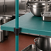 Thumbnail image #3 for QuadPlus Solid Polymer Shelf Mat, 48 x 24 Inches, Green, with QuadTruss Wire Frame