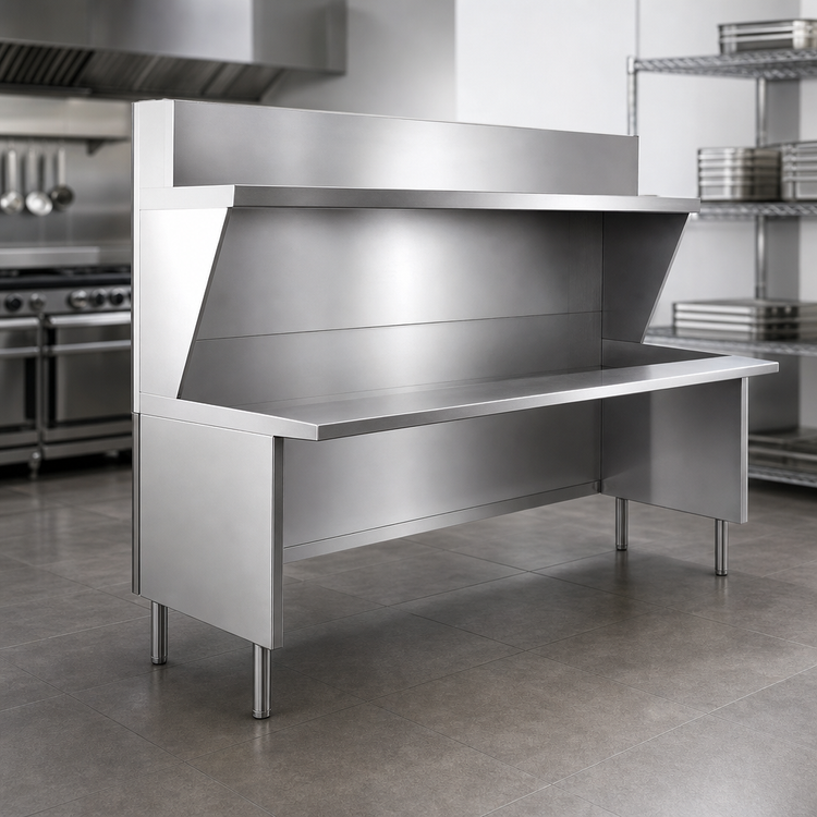 Product image #3 for Open Front Modular Equipment Enclosure Stand, 78 x 30 Inches, 36-Inch High, 304 Stainless Steel