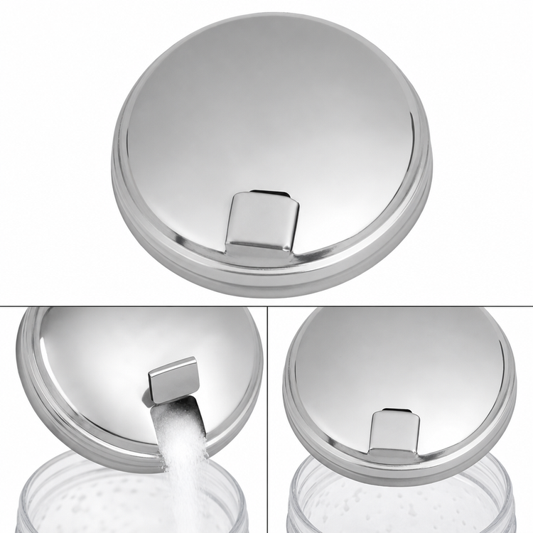 Product image #3 for American Metalcraft 3316T Stainless Steel Sugar Pourer Lid for 12 oz. Shakers