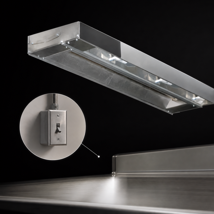 Product image #3 for Eagle RedHots 96-Inch Single Strip Heat Lamp with Remote, Unlighted, 208V