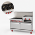 Thumbnail image #3 for American Range 72-Inch Gas Restaurant Range with 6 Open Burners, 36-Inch Raised Griddle/Broiler, and 2 Standard Ovens