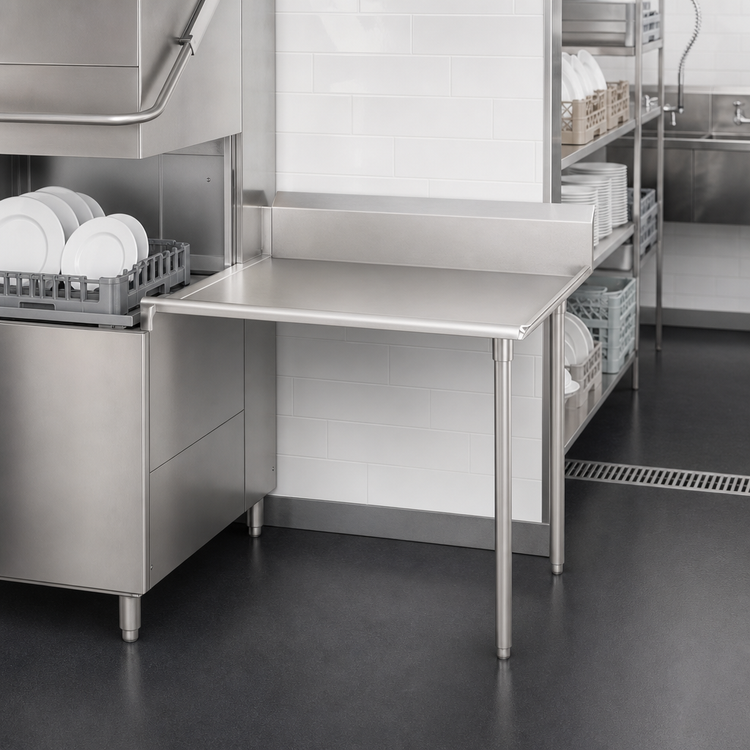 Product image #3 for John Boos Clean Straight Right-Side Dishtable, 36 x 30 3/8 Inches, 18 Gauge 300 Series Stainless Steel