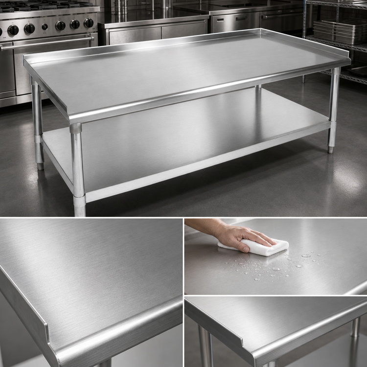 Product image #3 for John Boos Stainless Steel Equipment Stand with Adjustable Undershelf, 60W x 30D x 24H