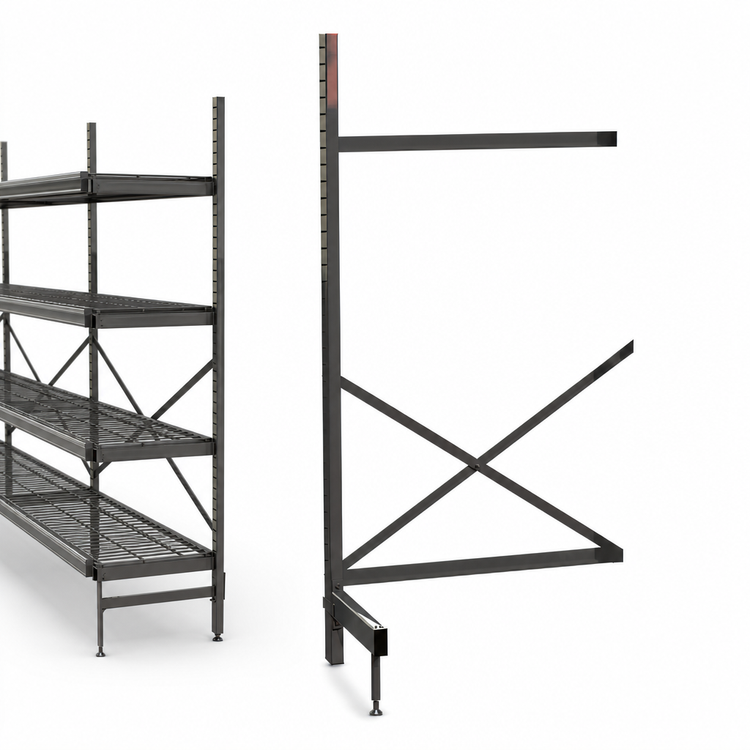 Product image #3 for Metro SmartLever 30 x 30 Add-On Cantilever Shelving Kit, 86-3/8 Inch High, Epoxy Coated Steel