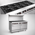 Thumbnail image #3 for Serv-Ware SGR-10B 60-Inch Commercial Gas Range with 10 Open Burners and 2 Standard Ovens