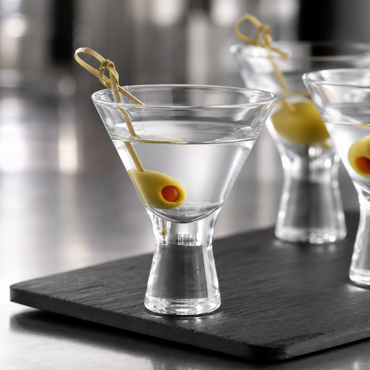 Product image #3 for Perfect Portions Mini Martini Glass, 2-1/2 oz., Stemless, Weighted Base, Clear Glass