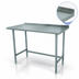 Thumbnail image #3 for Advance Tabco Special Value Series 84 Inch x 24 Inch Stainless Steel Open Base Work Table with 1-1/2 Inch Rear Up-Turn