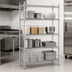 Thumbnail image #3 for Advance Tabco Special Value Series 42 Inch x 18 Inch x 74 Inch Chrome Wire Shelving Unit with 4 Shelves