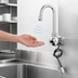 Thumbnail image #3 for Equip Single-Hole Wall-Mount Touchless Electronic Sensor Faucet with Swivel Gooseneck Spout, 2.2 GPM, Chrome Finish