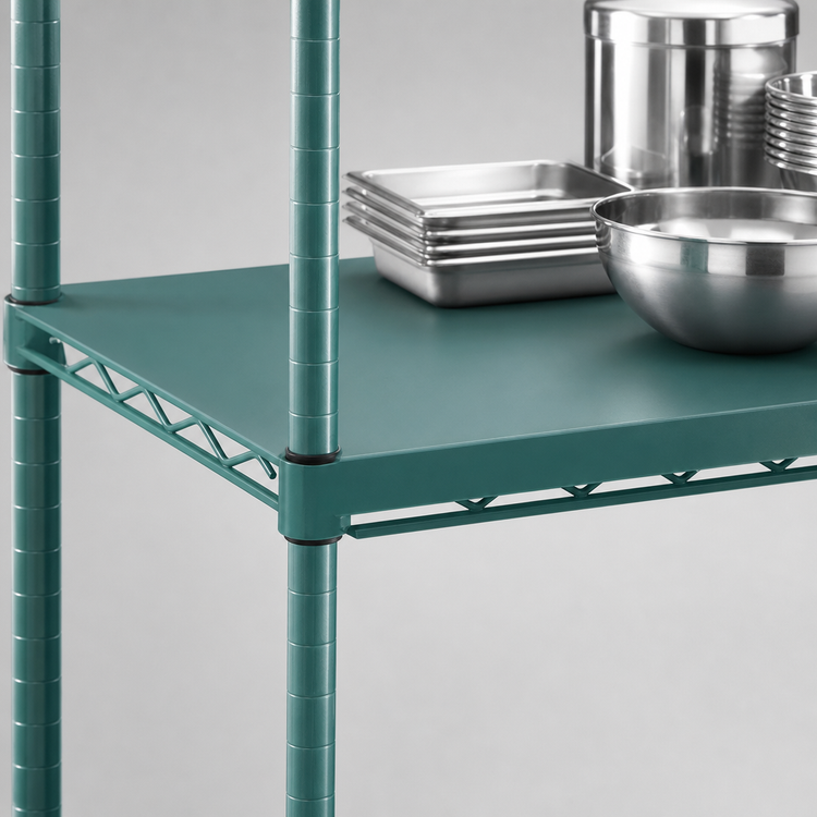 Product image #3 for Eagle QuadPlus 36 x 24 Inch Solid Green Polymer Shelf Mat with MICROGARD Antimicrobial Protection