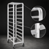 Thumbnail image #3 for Lifetime Tough Heavy-Duty Aluminum End-Load Platter Rack Cart, 6-Platter Capacity