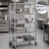 Thumbnail image #3 for Eagle Group 4-Tier Chrome Wire Dolly Truck with 48