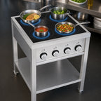 Thumbnail image #3 for Eurodib USA FCIHD435OS3PH Freestanding 4-Zone Induction Cooktop, Stainless Steel, 208V 3-Phase