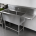 Thumbnail image #3 for John Boos Pro-Bowl 2-Compartment Commercial Sink with Right Drainboard, 16-Gauge 300 Series Stainless Steel