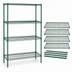 Thumbnail image #3 for Quantum Stationary Wire Shelving Starter Kit, 60