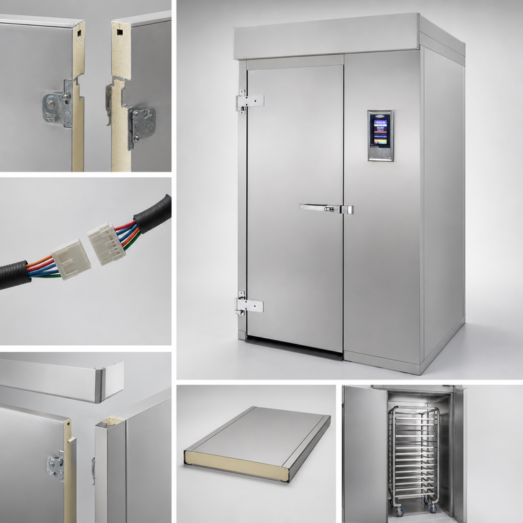 Product image #3 for HURRiCHiLL Modular Roll-In Blast Chiller/Shock Freezer, Remote Refrigeration, 1 Mobile Rack