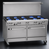 Thumbnail image #3 for Southbend Ultimate 60-Inch Commercial Gas Restaurant Range with 10 Star/Sauté Burners, 2 Cabinets, and Hi-Shelf Backriser