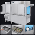 Thumbnail image #3 for Champion 80 PRO-HD Pro Series Single Tank Rack Conveyor Dishwasher with 36-Inch Heavy-Duty Prewash