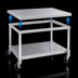 Thumbnail image #3 for New Age Mobile Aluminum Equipment Stand with 12-Gauge Top, Open Base, 36W x 30D x 24H