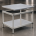Thumbnail image #3 for New Age 36-Inch x 24-Inch Stationary Aluminum Equipment Stand with 12-Gauge Marine-Edge Top and Adjustable Undershelf