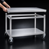 Thumbnail image #3 for New Age 72-Inch Mobile Aluminum Equipment Stand with 12-Gauge Marine-Edge Top and Casters