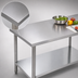 Thumbnail image #3 for Omcan Elite Series 60-Inch x 30-Inch Stainless Steel Work Table with Galvanized Undershelf