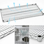 Thumbnail image #3 for Metro Super Erecta 3636NS Super Wide Stainless Steel Wire Shelf, 36"W x 36"D