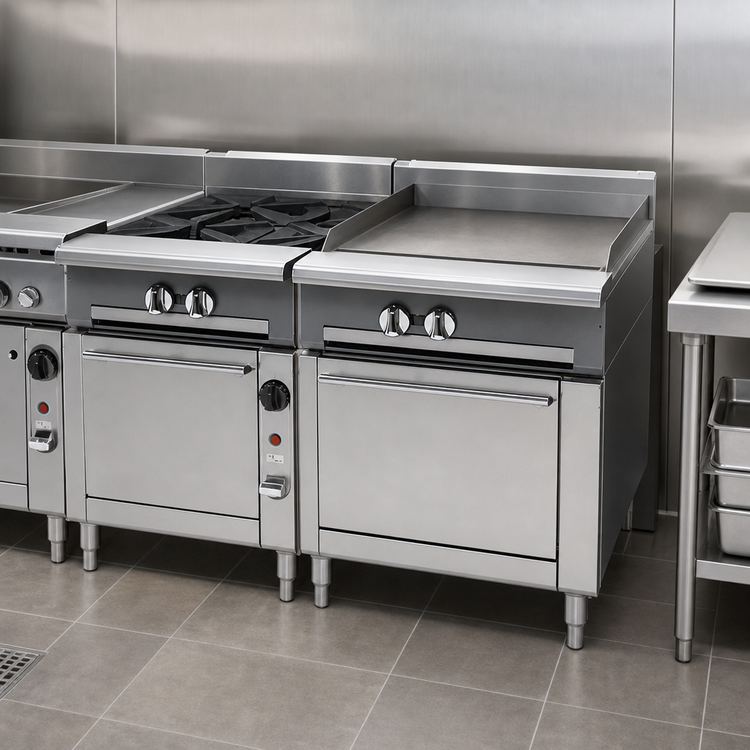 Product image #3 for Vulcan V Series 36-Inch Modular Heavy Duty Gas Range with 2 Open Burners and 18-Inch Thermostatic Griddle
