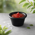 Thumbnail image #3 for American Metalcraft 3 oz. Black Smooth-Sided Melamine Ramekin