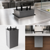 Thumbnail image #3 for Atlas Metal Drop-In Unheated Oval Platter Dispenser with Open Frame and Single Self-Elevating Platform