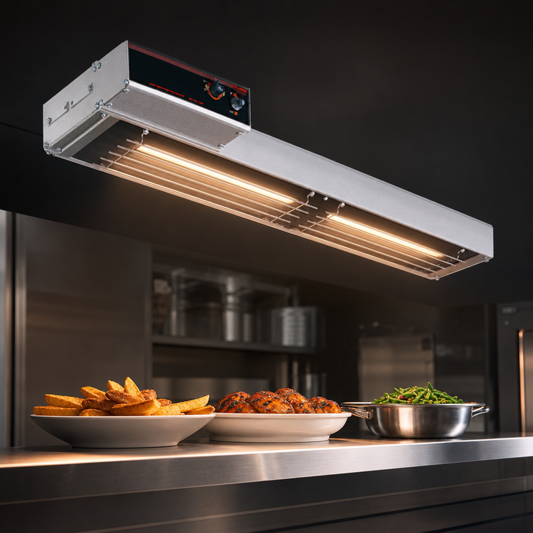 Product image #3 for Hatco Glo-Ray Infrablack 48-Inch Lighted Strip Heater, Aluminum, 1340 Watts