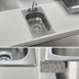 Thumbnail image #3 for Eagle Group Self-Rimming Stainless Steel Drop-In Sink, 1 Compartment, 10 x 14 x 5-Inch Bowl, with Faucet and Basket Drain