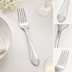 Thumbnail image #4 for Winco Peacock 0031-05 Dinner Fork, 7-13/16-Inch, 18/8 Stainless Steel, Extra Heavyweight, Mirror Finish, Pattern Case of 25