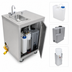 Thumbnail image #3 for Mobile Self-Contained Stainless Steel Hand Sink with 5-Gallon Fresh Water Tank and 6-Gallon Waste Water Tank