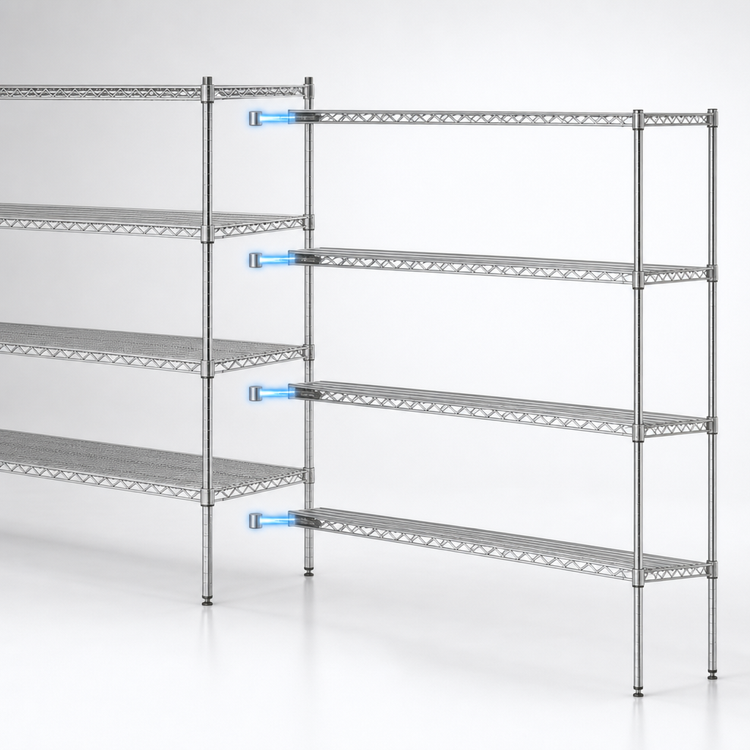 Product image #3 for Metro Super Erecta 4-Shelf Add-On Wire Shelving Unit, 72"W x 18"D x 63"H, Chrome Plated