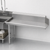Thumbnail image #3 for John Boos 60-Inch Clean Straight Stainless Steel Dish Table with 10-Inch Boxed Backsplash, Right-to-Left Operation