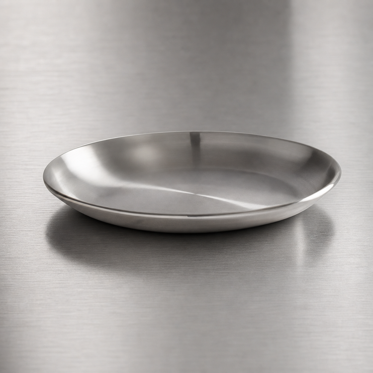 Product image #3 for American Metalcraft 4-Inch Round Stainless Steel Plate with Satin Finish