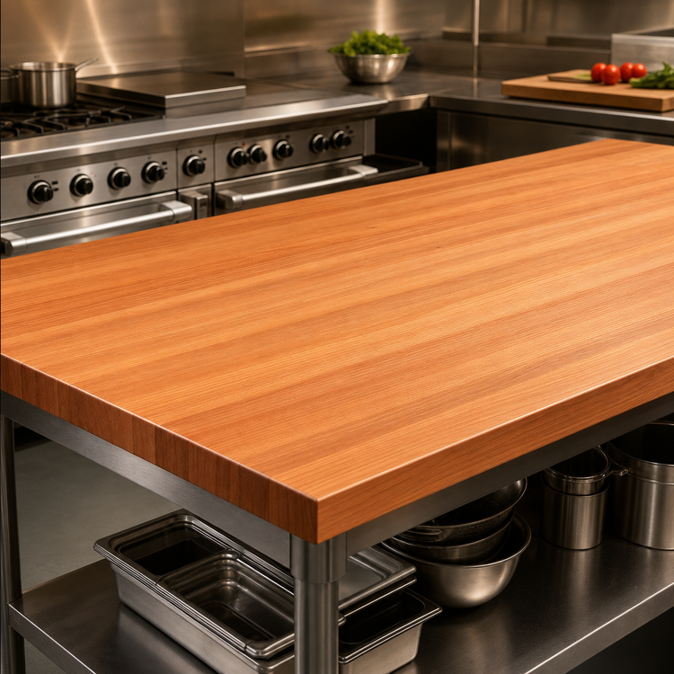 Product image #3 for Boos Block American Cherry Edge Grain Kitchen Countertop, 84 x 48 x 3 Inch, Varnique Finish