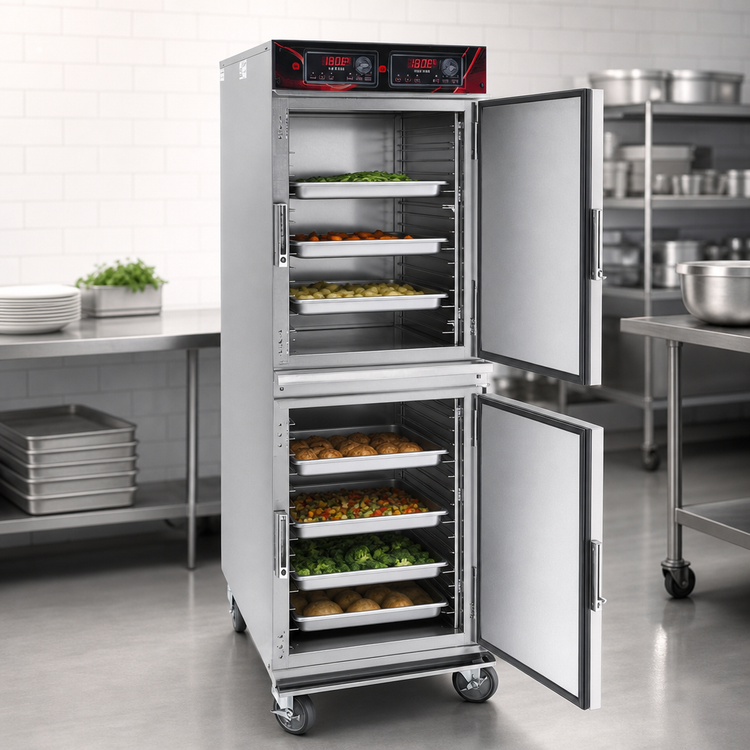 Product image #3 for Cres Cor Mobile 2-Compartment Radiant Cook-and-Hold Cabinet Oven