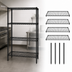 Thumbnail image #3 for Quantum 24 x 24 x 63-Inch Black Epoxy Antimicrobial Wire Shelving Starter Kit
