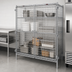 Thumbnail image #3 for Eagle Group QuadTruss Stationary Wire Security Cage with 2 Doors, Chrome-Plated Finish