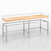 Thumbnail image #3 for John Boos Stainless Steel Baker's Table Frame for 120